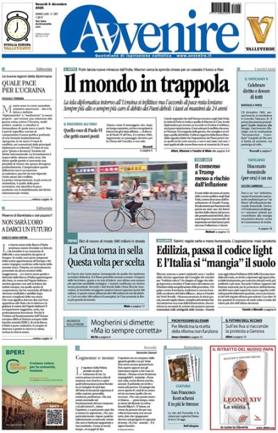 Prima pagina Avvenire