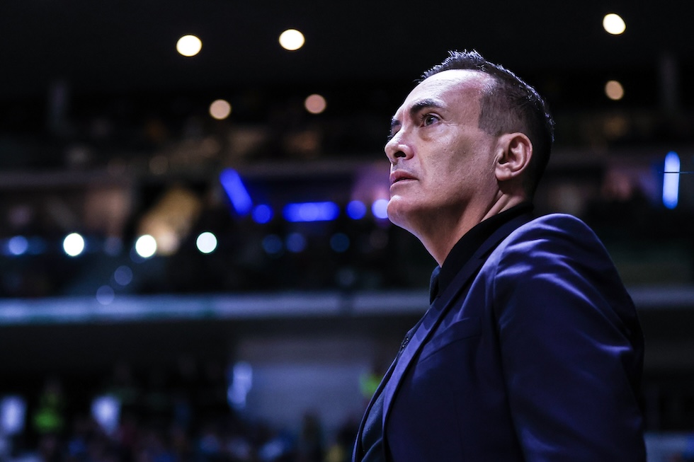 Il presidente del Trapani Shark Valerio Antonini, 13 febbraio 2025 (Fabrizio Carabelli/SOPA Images via ZUMA Press Wire)