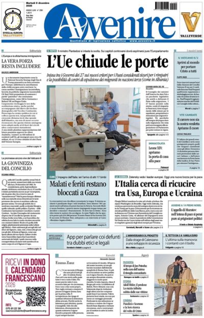 Prima pagina Avvenire