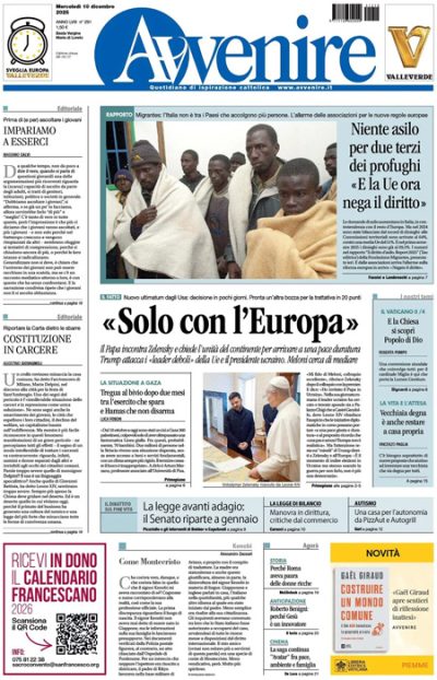 Prima pagina Avvenire