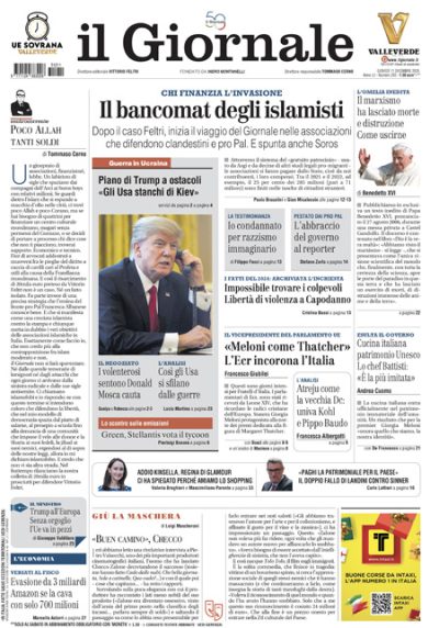 Prima pagina Il Giornale