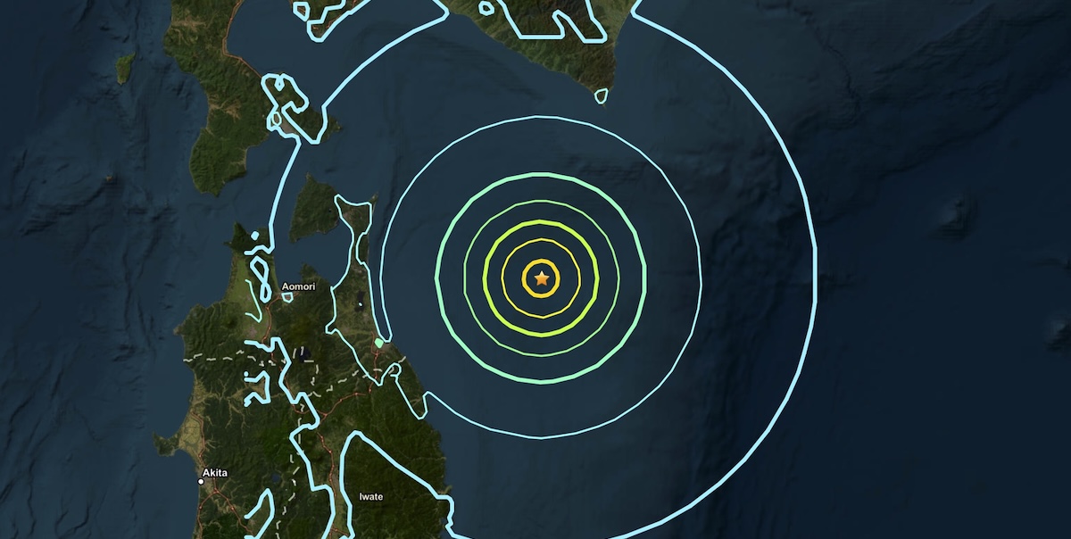 C’è stato un terremoto di magnitudo 6.7 al largo del Giappone