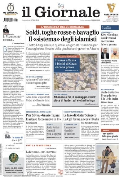 Prima pagina Il Giornale