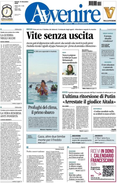 Prima pagina Avvenire
