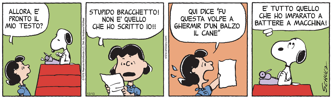 Peanuts 2025 dicembre 13