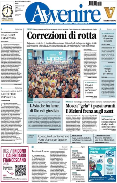 Prima pagina Avvenire