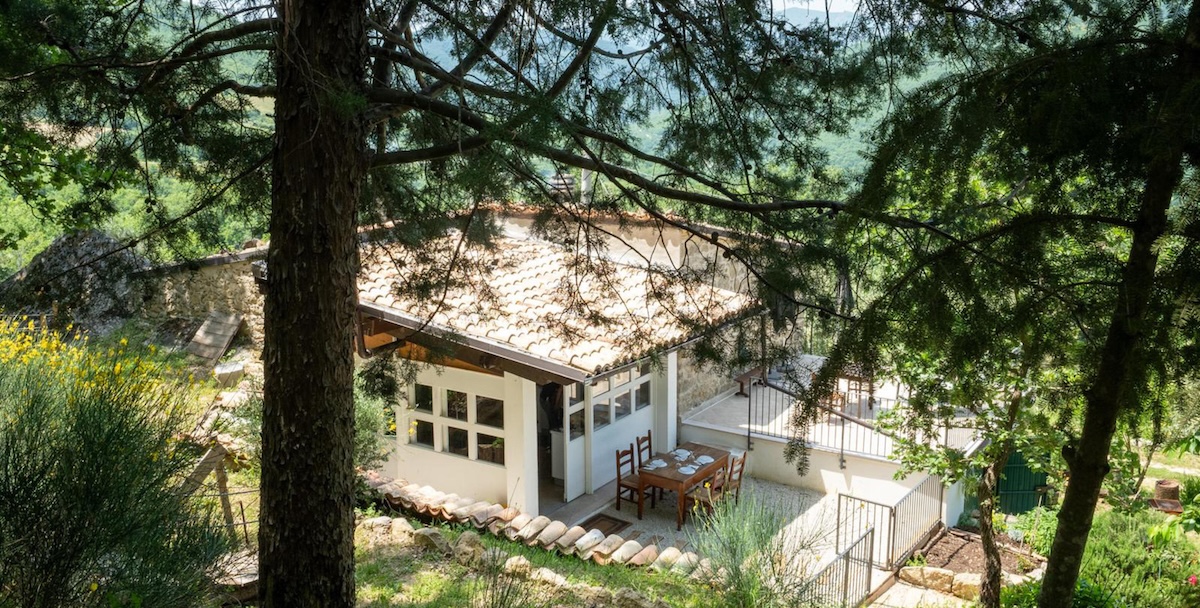 La casa a Palmoli offerta in comodato d'uso alla famiglia nel bosco, 29 novembre 2025 (ANSA)