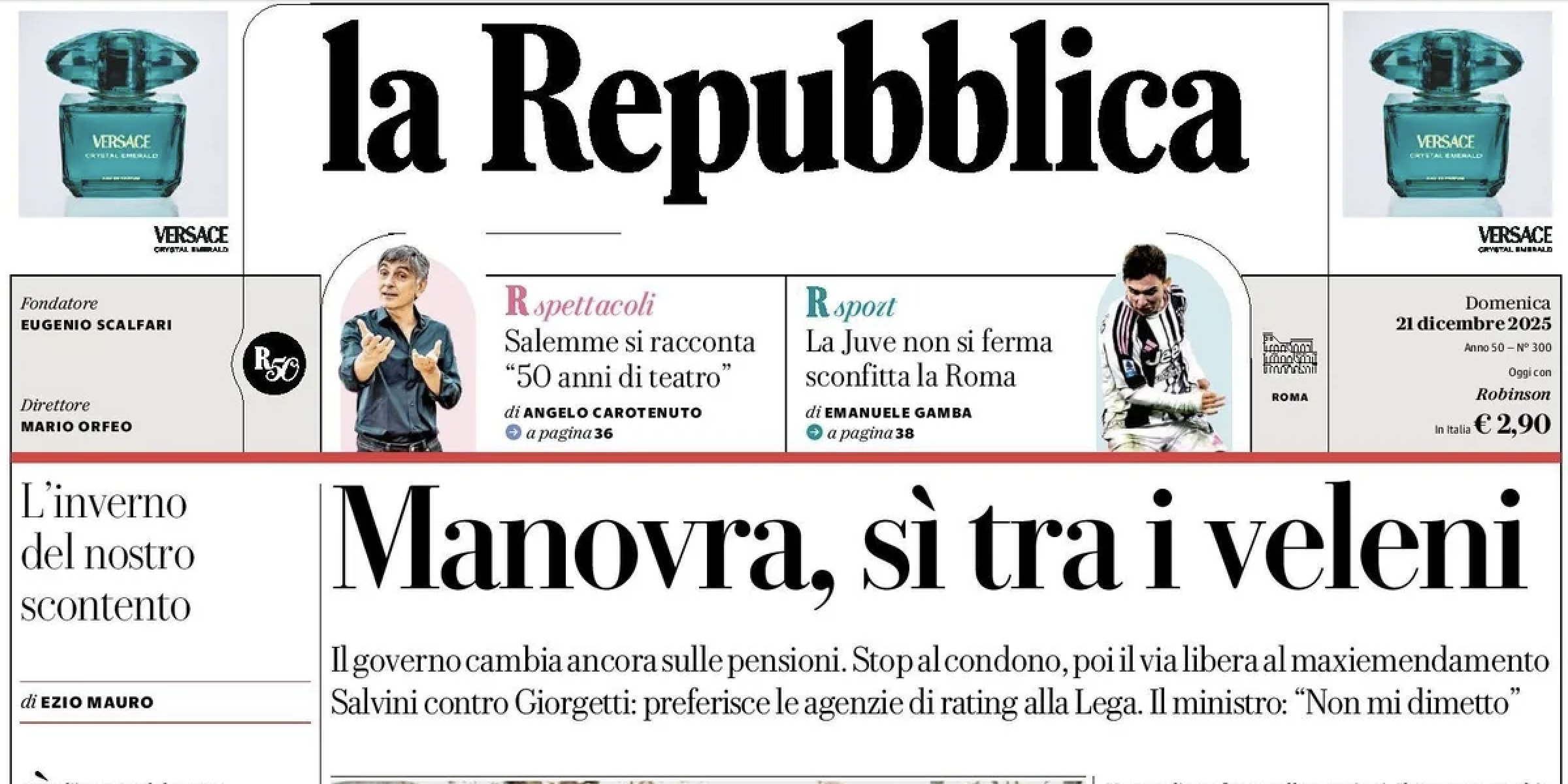 Le prime pagine di oggi