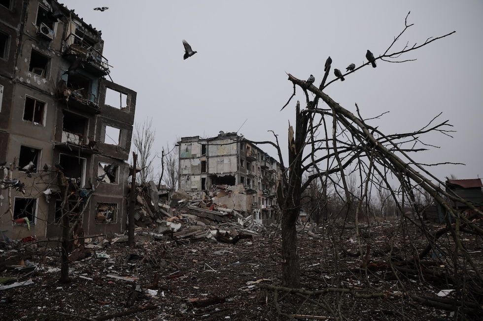 Le rovine di Kostyantynivka, nel Donetsk 