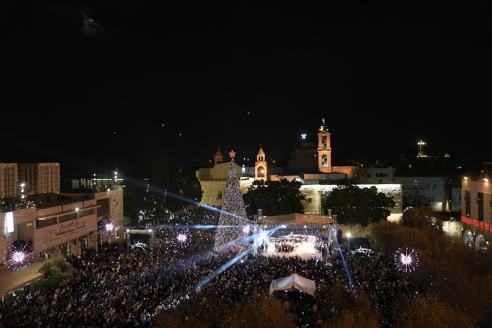 La cerimonia dello scorso 6 dicembre, a Betlemme