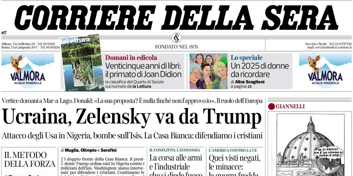 Le prime pagine di oggi