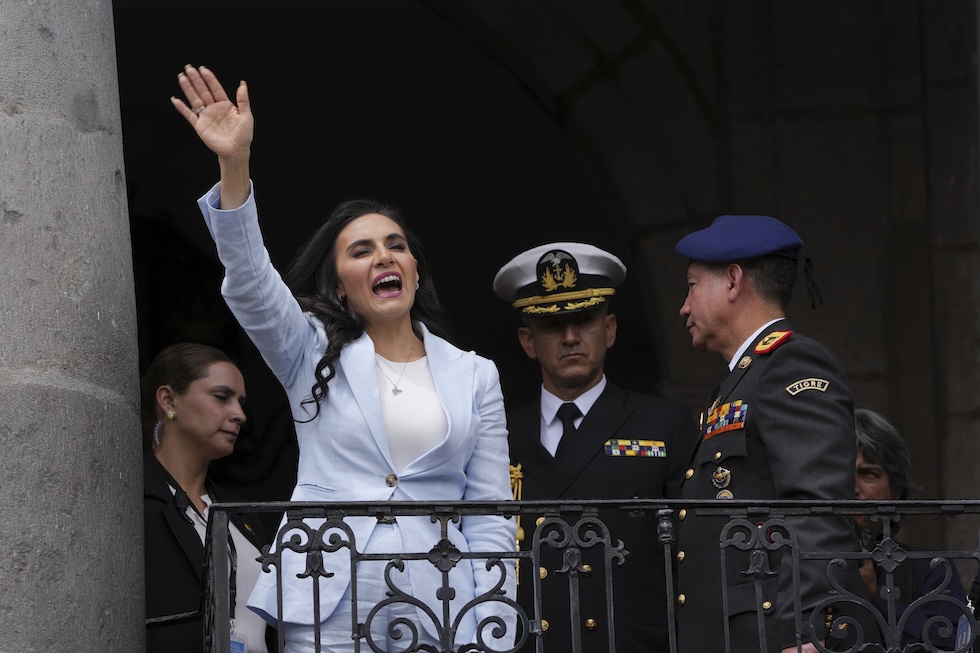 Veronica Abad a Quito, il 28 novembre del 2023. (AP/Dolores Ochoa, File)