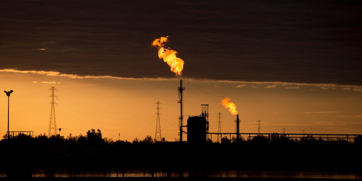Un complesso petrolifero a El Tigre, in Venezuela (AP/Fernando Llano)