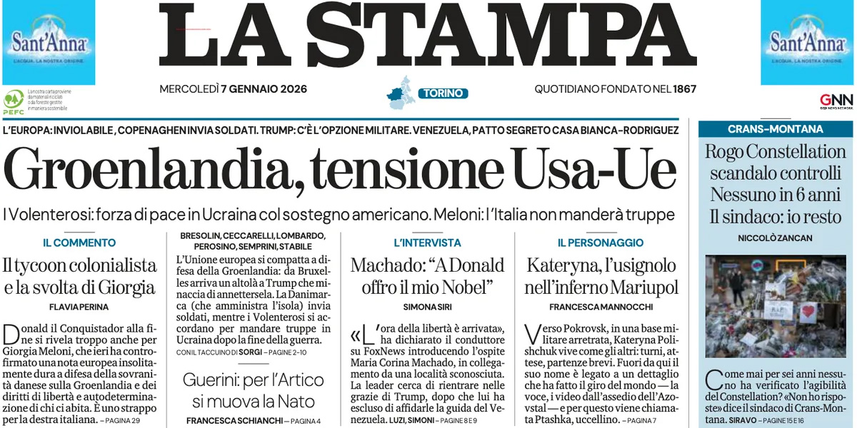 Le prime pagine di oggi