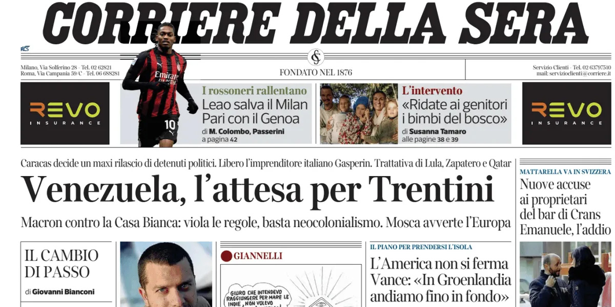 Le prime pagine di oggi