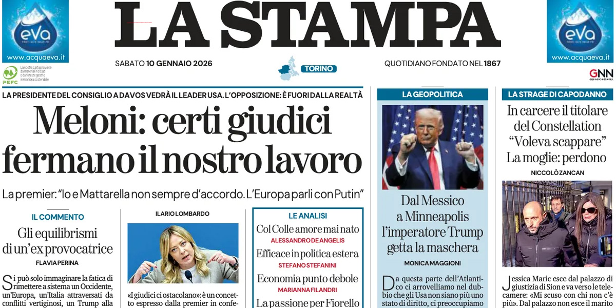 Le prime pagine di oggi