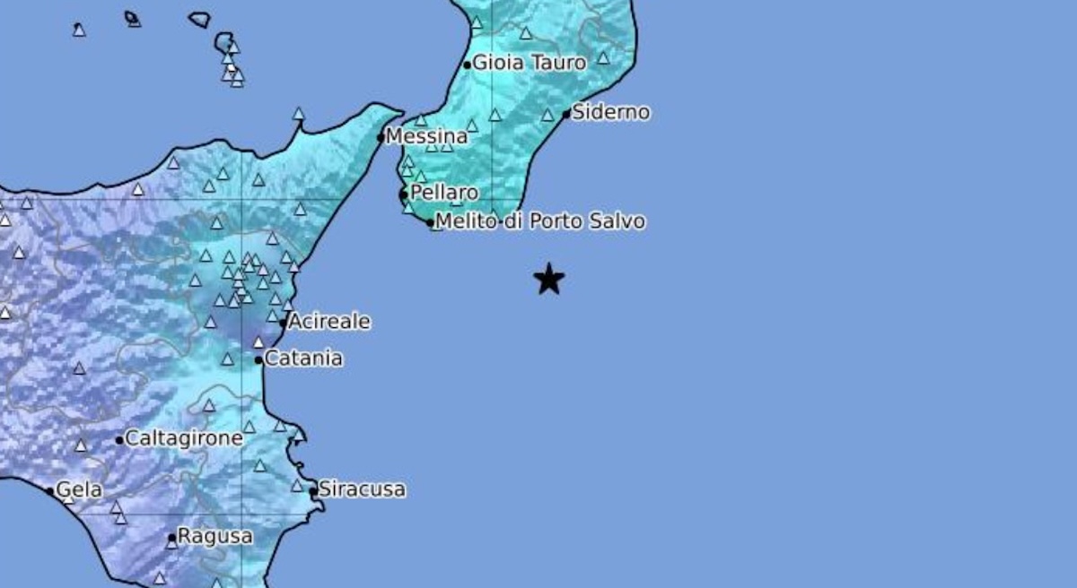 C’è stato un terremoto di magnitudo 5.1 vicino a Reggio Calabria