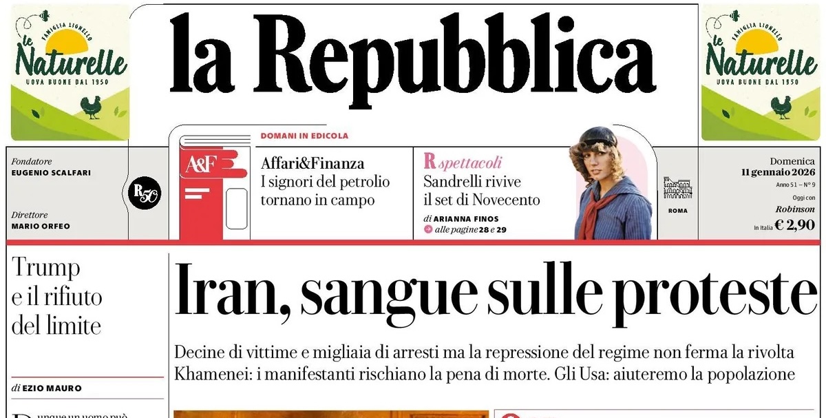 Le prime pagine di oggi