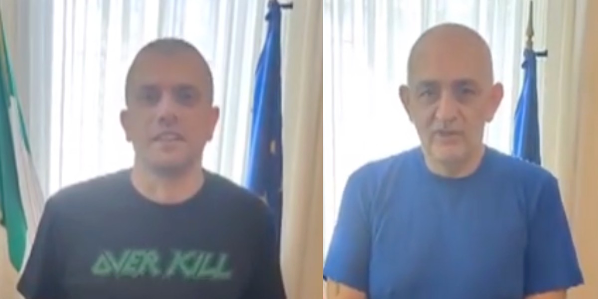 Le prime parole di Alberto Trentini e Mario Burlò al Tg1