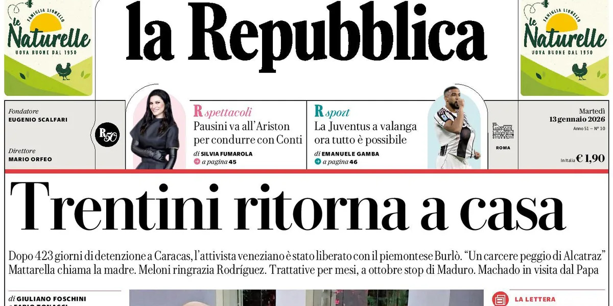 Le prime pagine di oggi