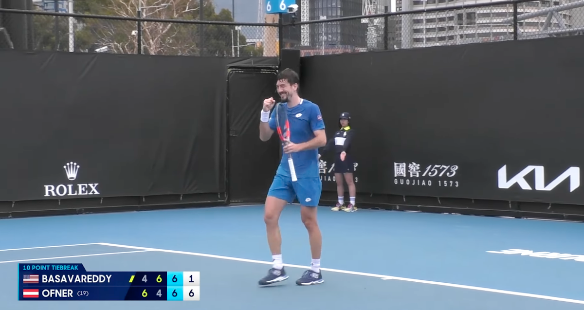 Uno di quei casi in cui un tennista esulta troppo presto e poi perde, alle qualificazioni degli Australian Open