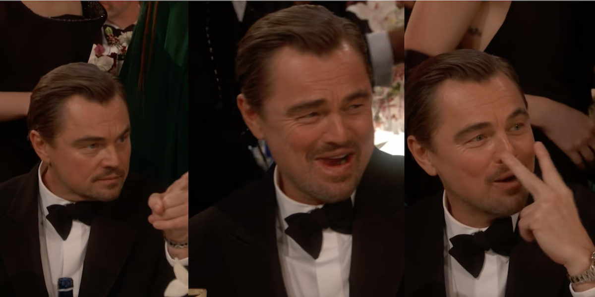 Ora sappiamo con chi stava parlando Leonardo DiCaprio ai Golden Globe