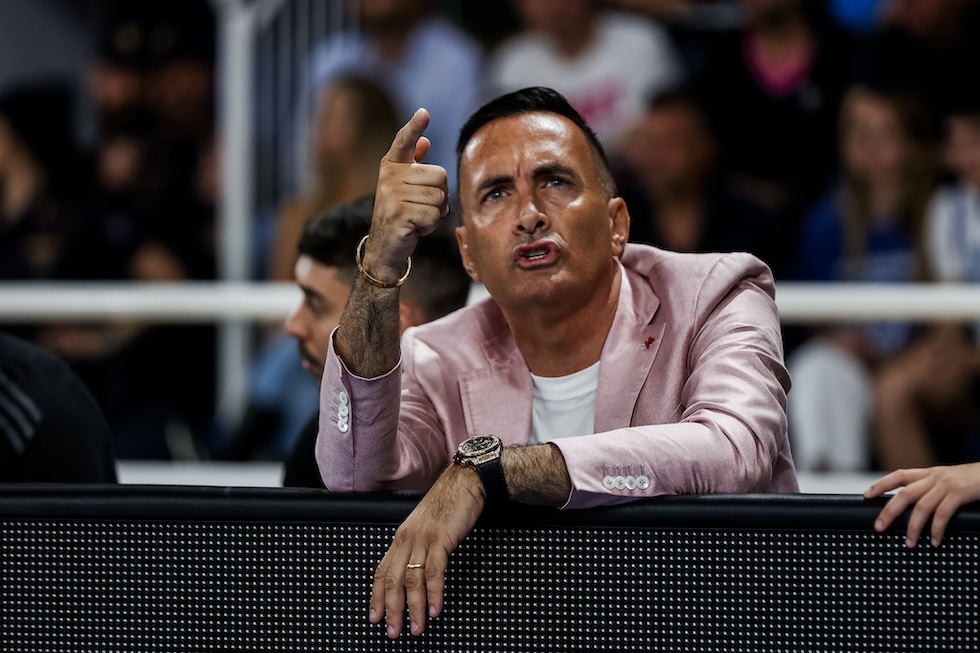 Il presidente della Trapani Shark e del Trapani calcio Valerio Antonini, 4 giugno 2025 (Roberto Finizio/Getty Images)