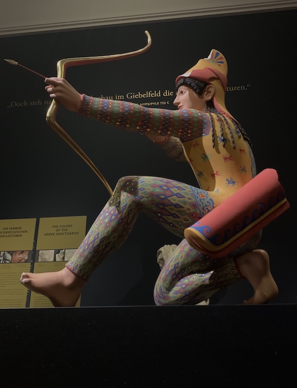 L'arciere ricostruito a colori