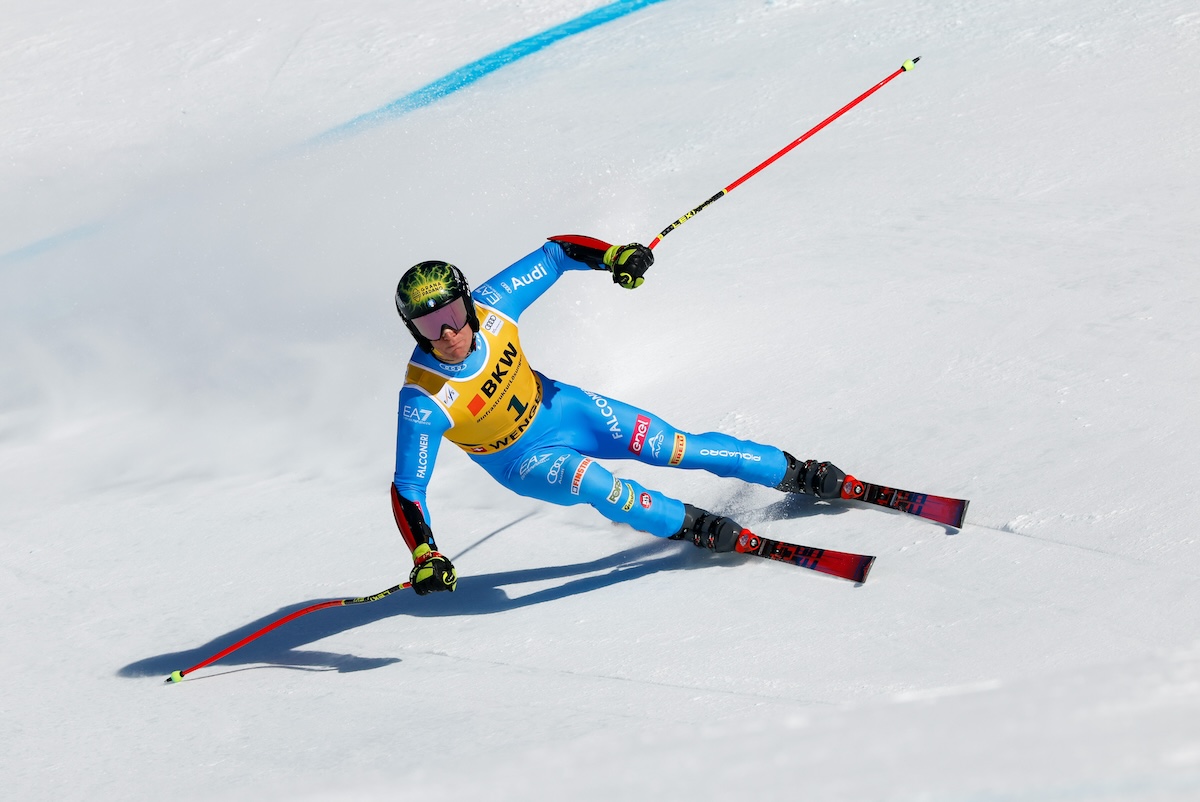 Lo sciatore Giovanni Franzoni ha vinto il Super G di Wengen, in Svizzera
