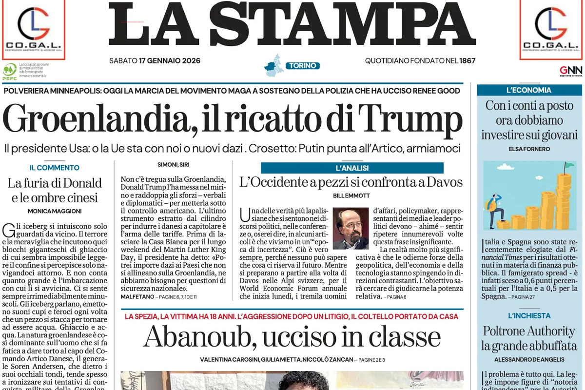 Le prime pagine di oggi
