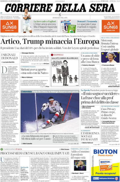 Le prime pagine di oggi