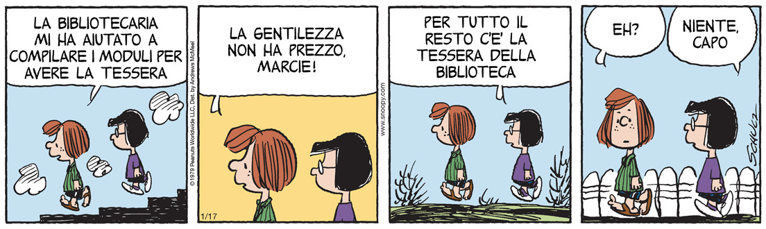 Peanuts 2026 gennaio 17