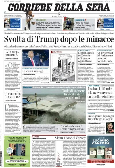 le prime pagine di oggi da Ilpost.it le prime pagine di oggi