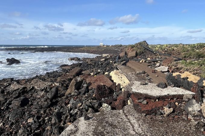 Un posto in cui il ciclone Harry ha fatto danni mai visti