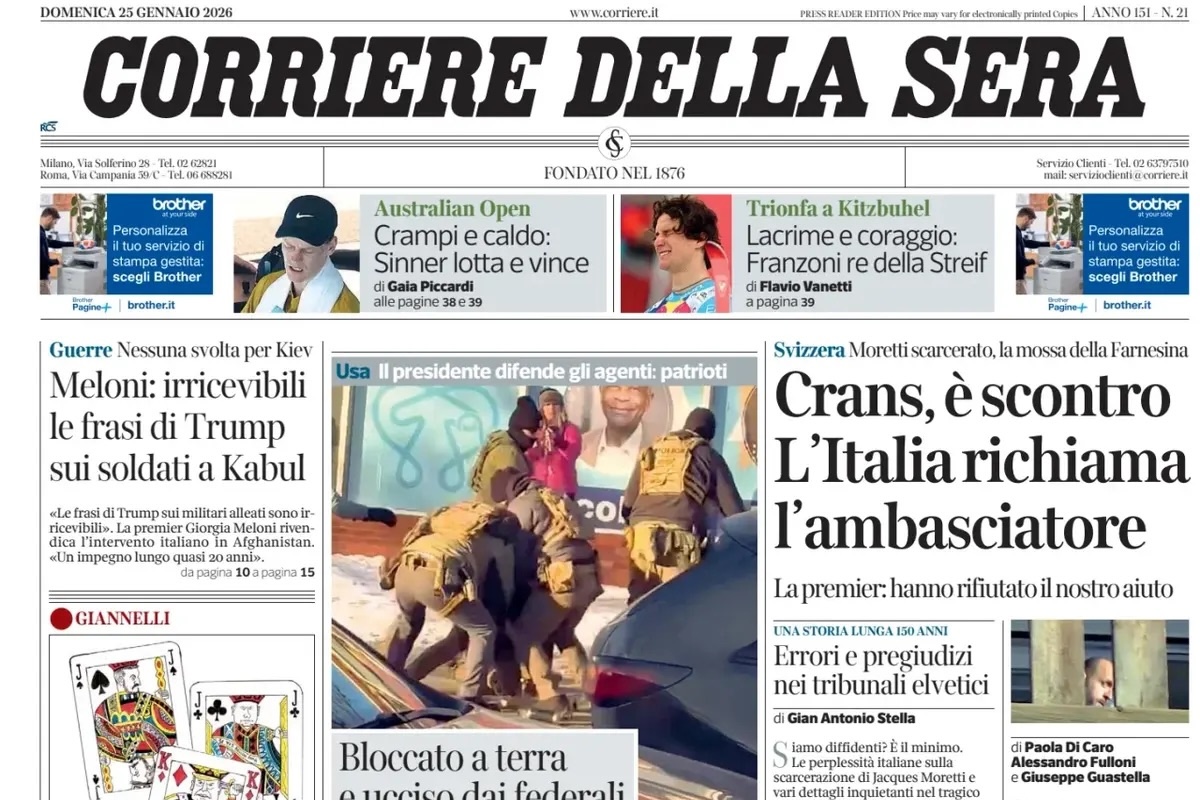 Le prime pagine di oggi Le prime pagine di oggi