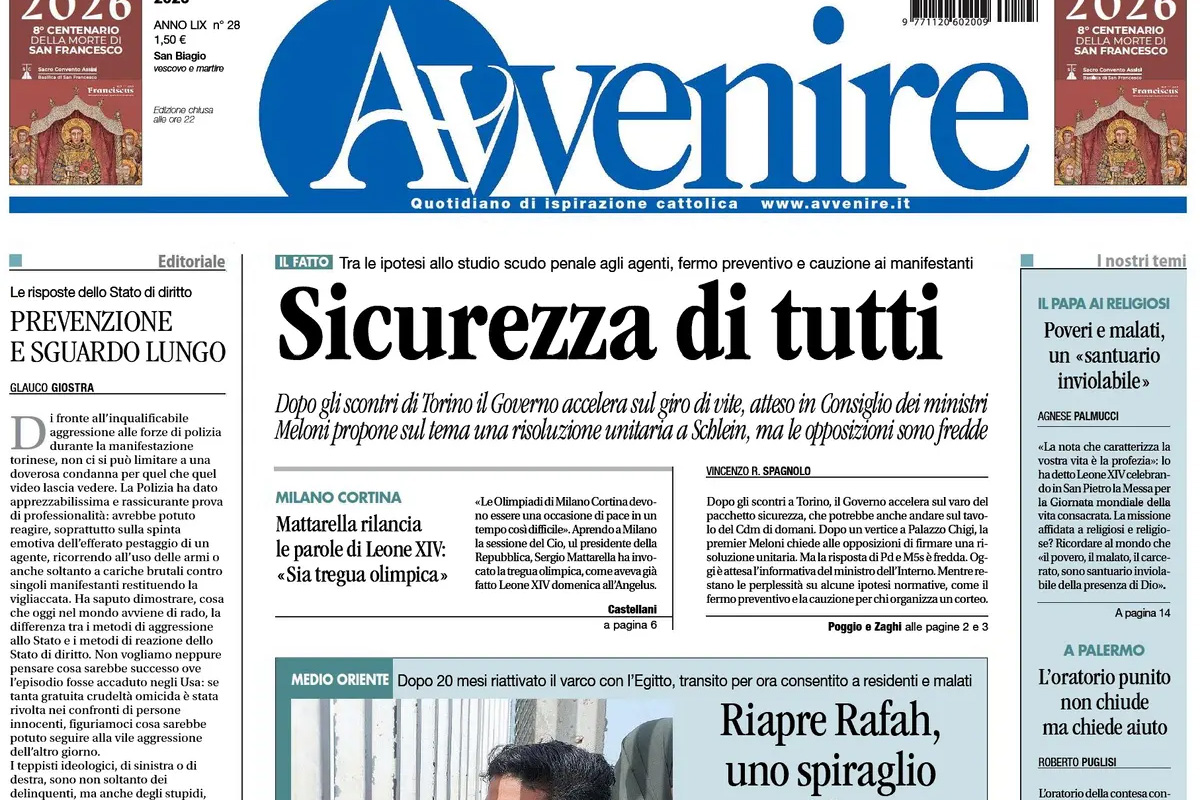 Le prime pagine di oggi