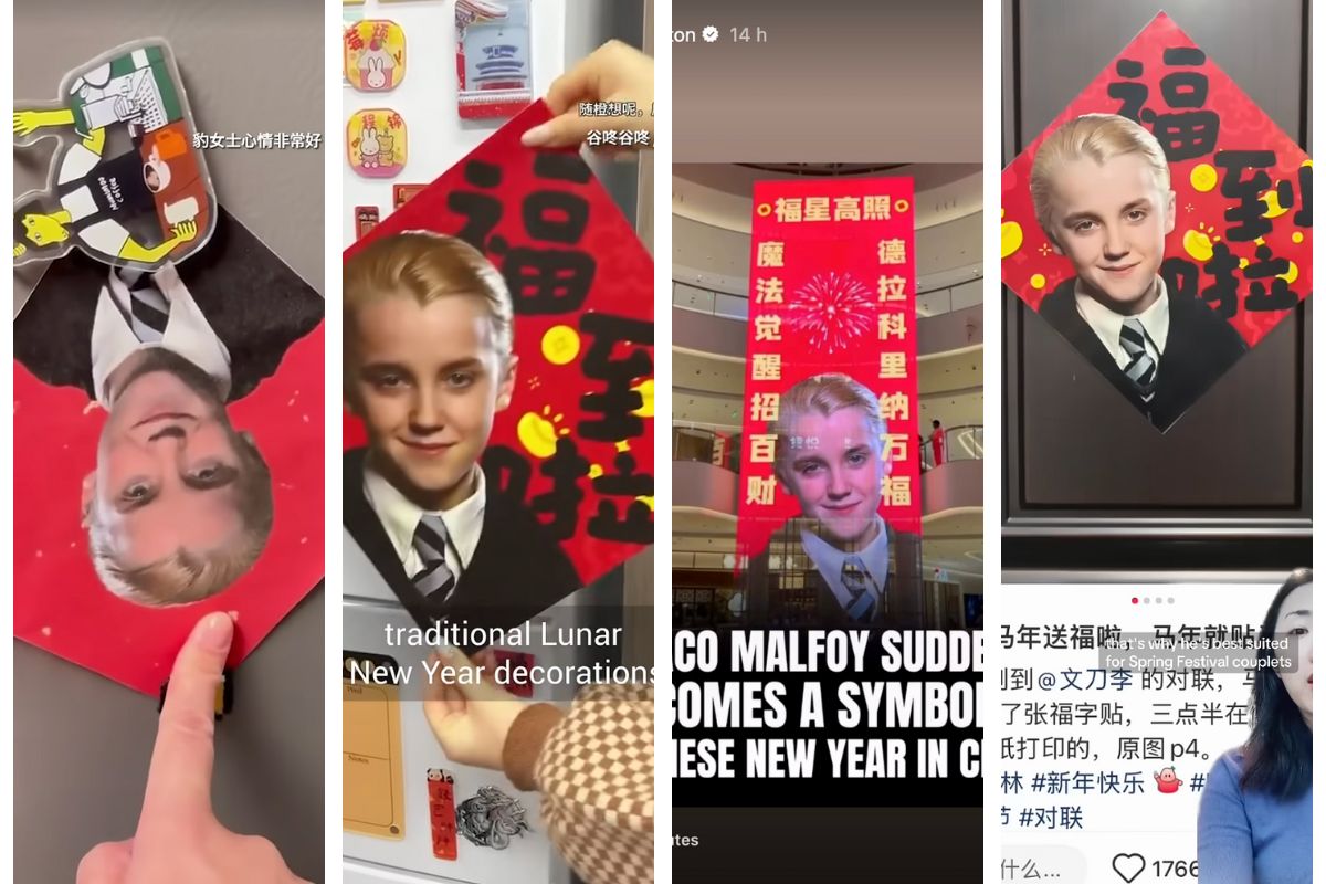 Tra le decorazioni per il Capodanno lunare in Cina è spuntato Draco Malfoy