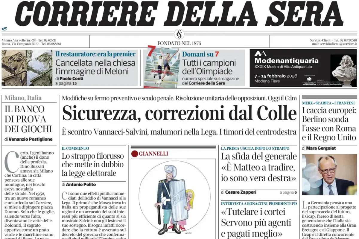 Le prime pagine di oggi