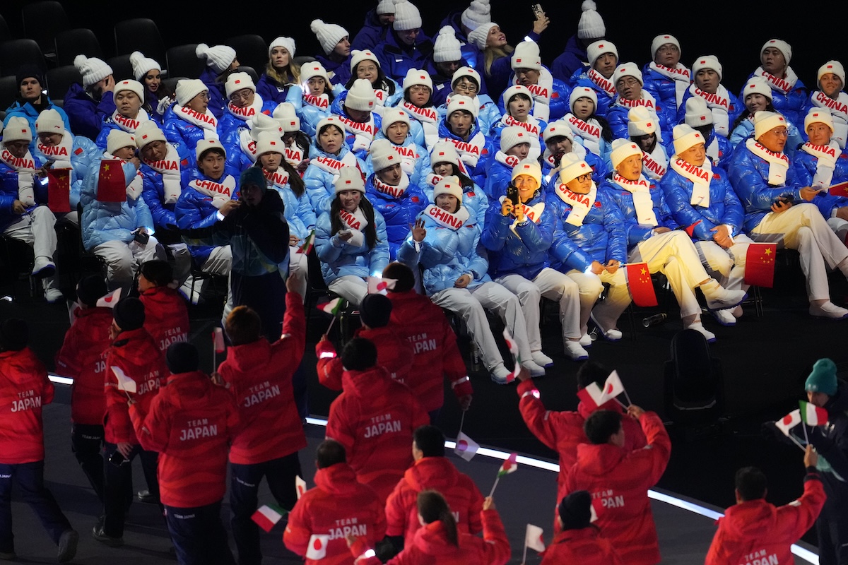 La cerimonia di apertura delle Olimpiadi invernali, in diretta