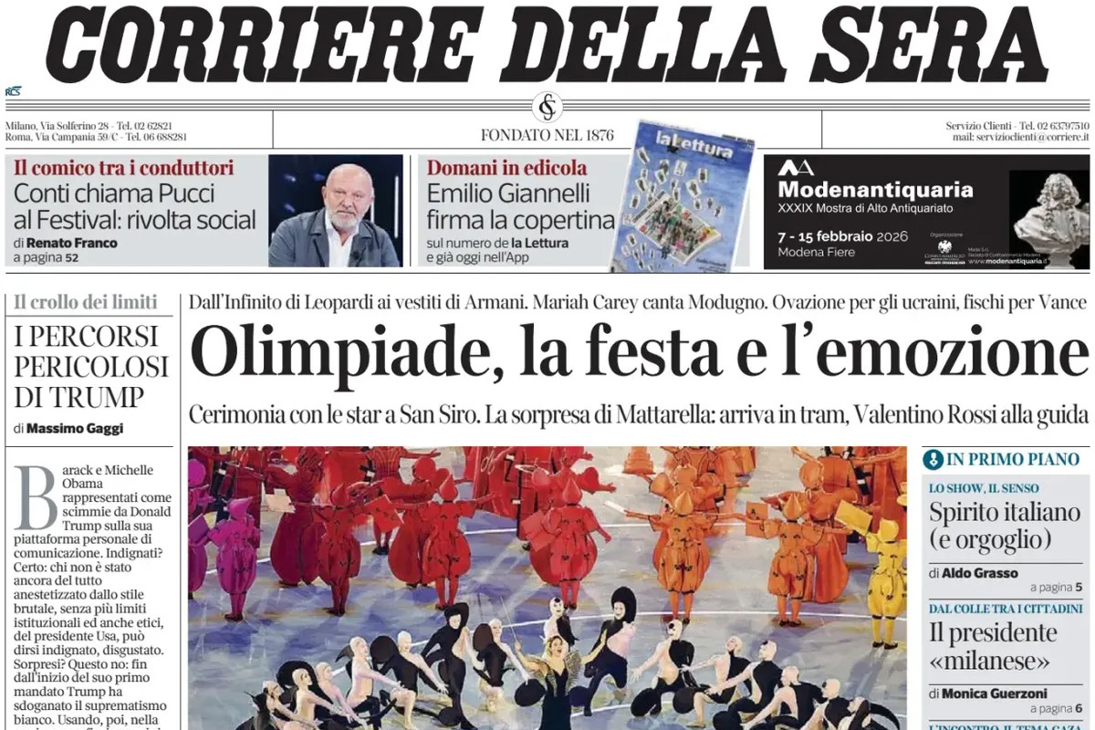 Le prime pagine di oggi