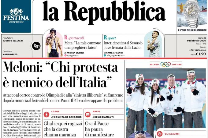Le prime pagine di oggi
