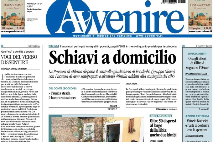 Le prime pagine di oggi