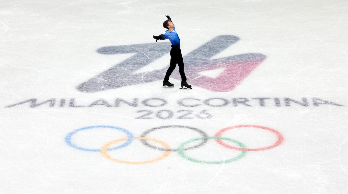 È in corso la finale del pattinaggio di figura maschile