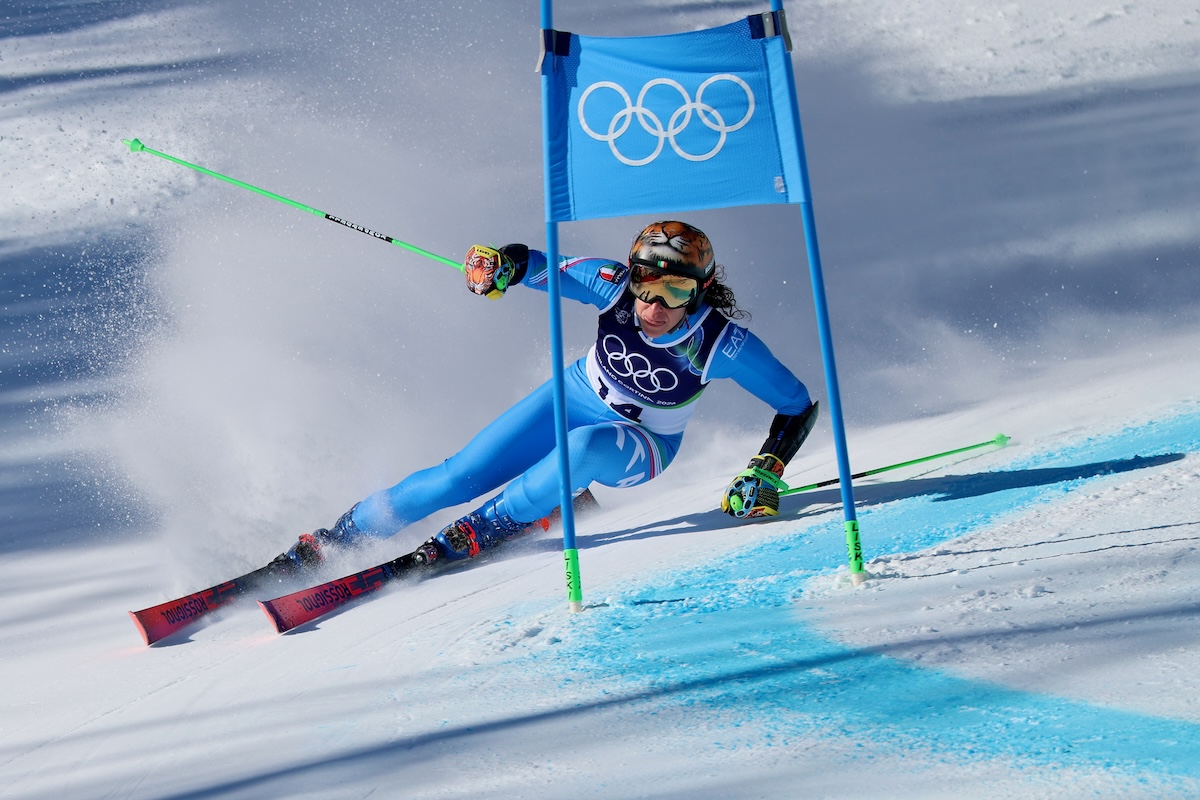 Federica Brignone è prima nello slalom gigante