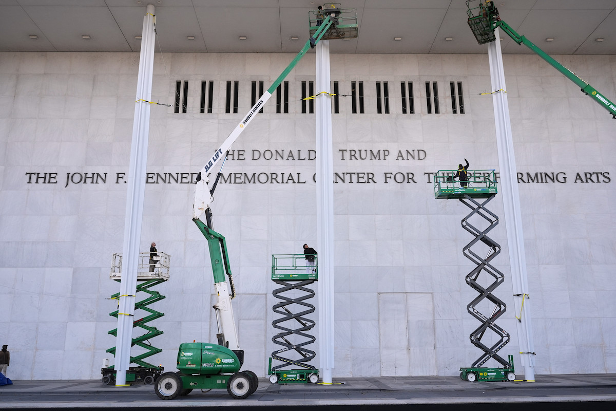 Il Kennedy Center rinominato, dicembre 2025 (AP Photo/Jacquelyn Martin)