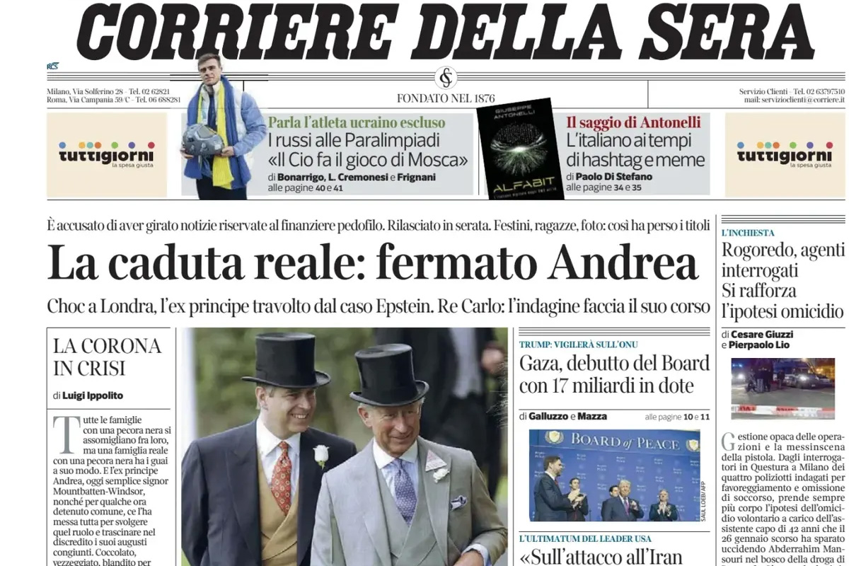 Le prime pagine di oggi