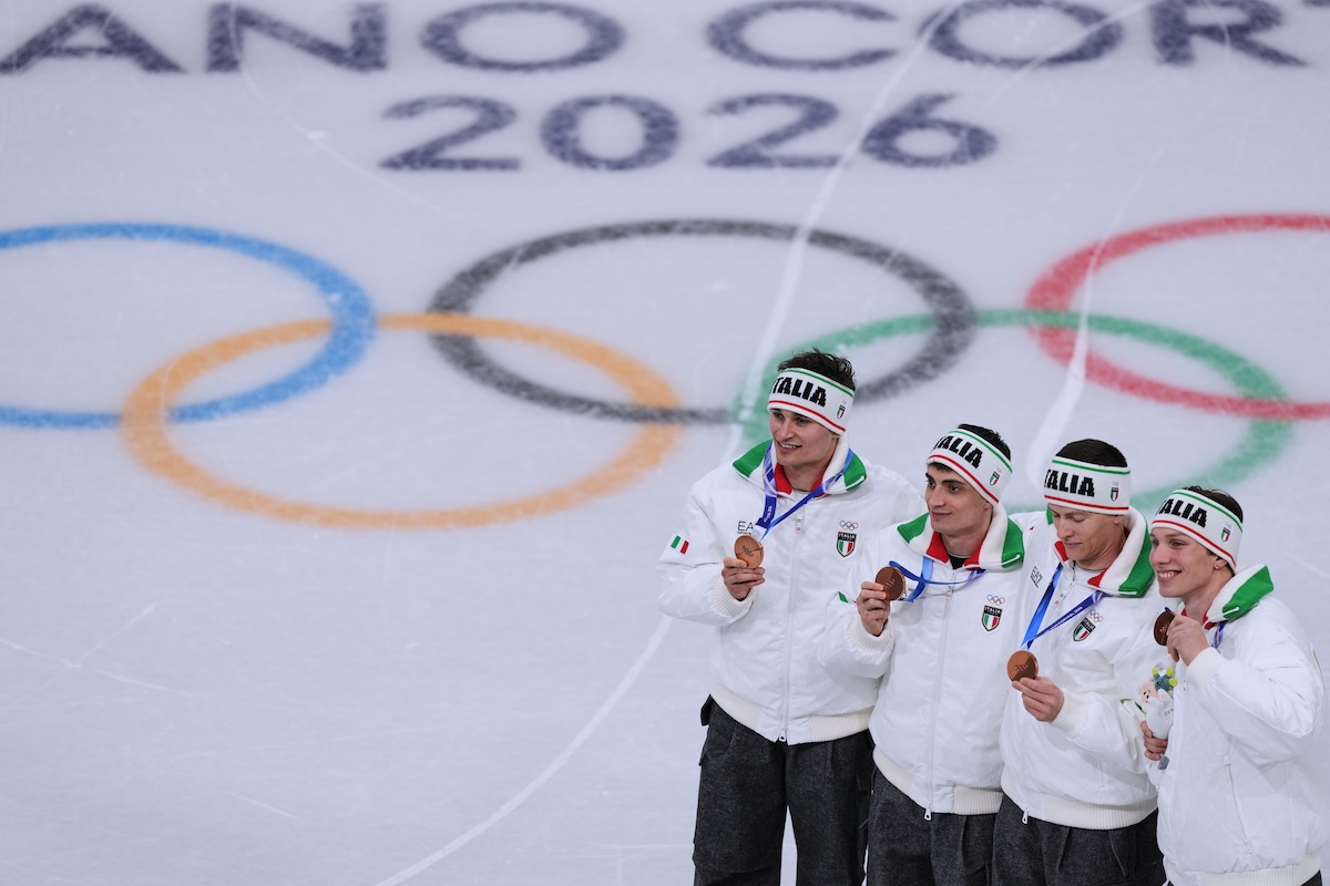L’Italia ha vinto la medaglia di bronzo nello short track