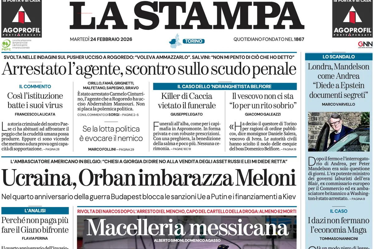 Le prime pagine di oggi