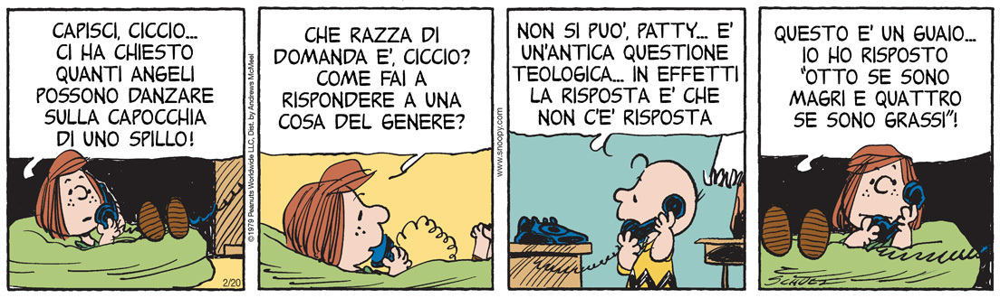 Peanuts 2026 febbraio 20