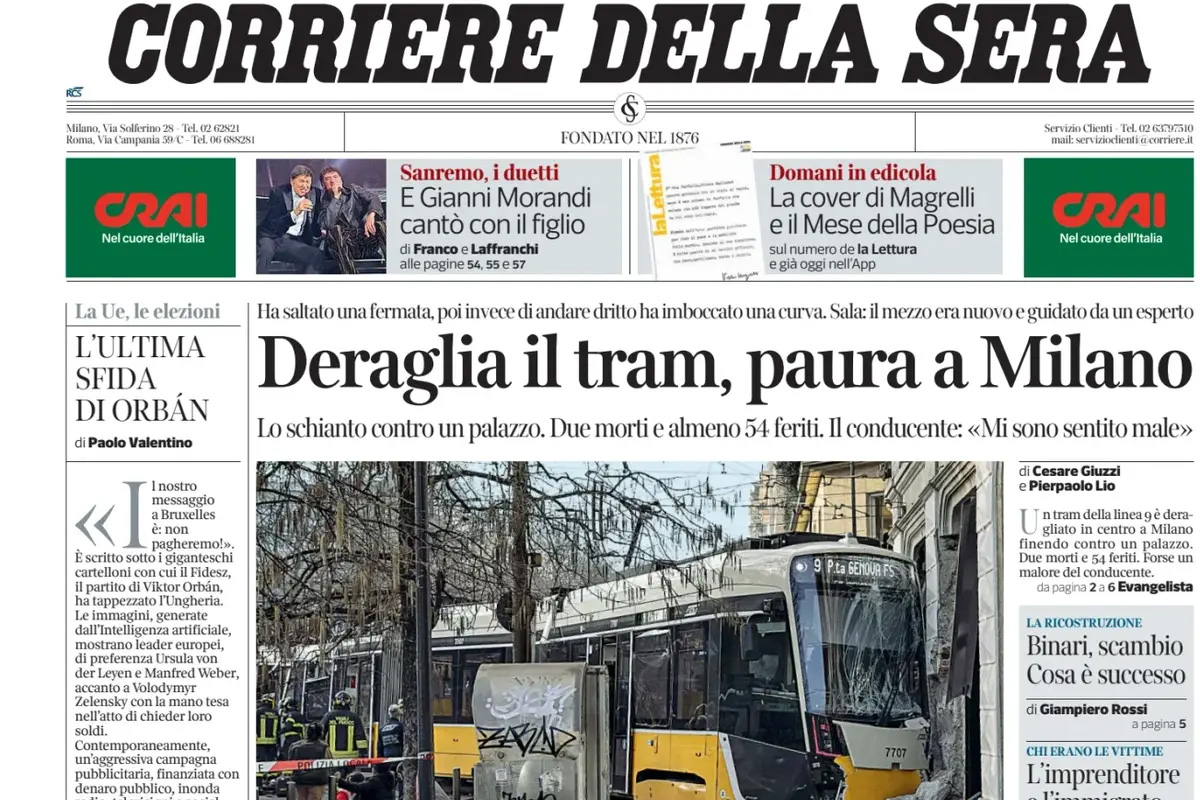 Le prime pagine di oggi